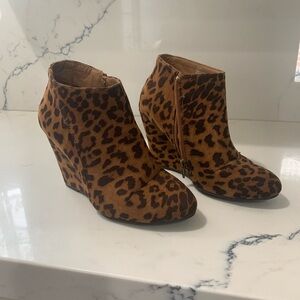 Madden Girl Leopard Print Ankle Booties